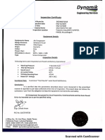 Air Compressor Calibration Certificates Template