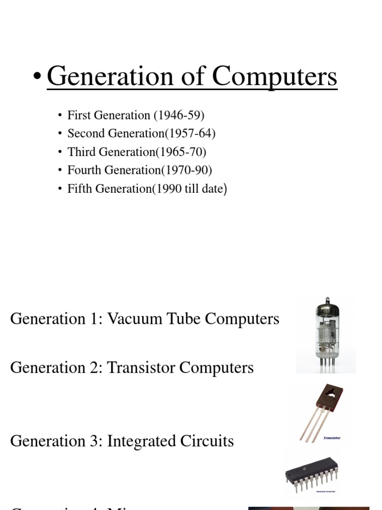 Generations of Computer | PDF