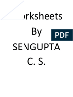 Worksheets by Sengupta C. S