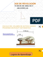 Cálculo volumen sólidos revolución métodos disco arandelas