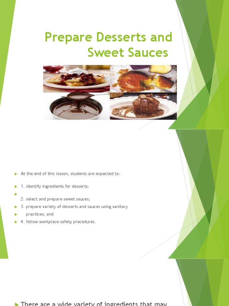 Prepare Desserts and Sweet Sauces Desserts Custard Free 30day