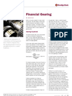 Financial Gearing Screen