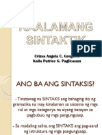 Kaalamang Sintaktik