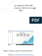 How To Create A VM With Server 2012 OS