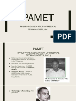 Pamet: Philippine Association of Medical Technologists, Inc