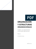 Organización y Estructuras Organizacionales PDF