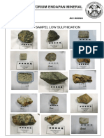 Laboratorium Endapan Mineral: Foto Sampel Low Sulphidation