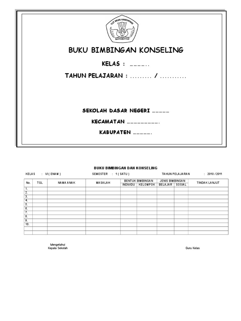 Buku Bimbingan Konseling SD Kelas VI | PDF | Karier & Perkembangan