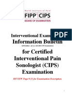 Interventional Examination: Information Bulletin For Certified Interventional Pain Sonologist (CIPS) Examination