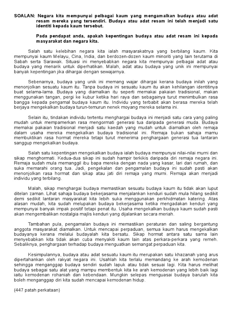 Budaya Dan Adat Resam | PDF