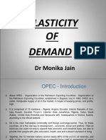 Elasticity OF Demand: DR Monika Jain