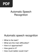 Automatic Speech Recognition