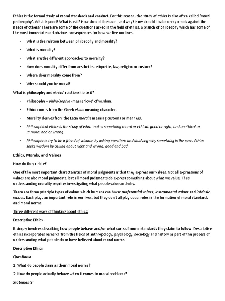 Understanding Ethics and Morality | PDF | Morality | Value (Ethics)