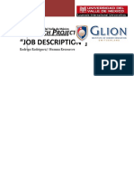 (R "Job Description") : Esearch Roject