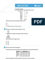 Class 6 ASSET Math Sample Paper