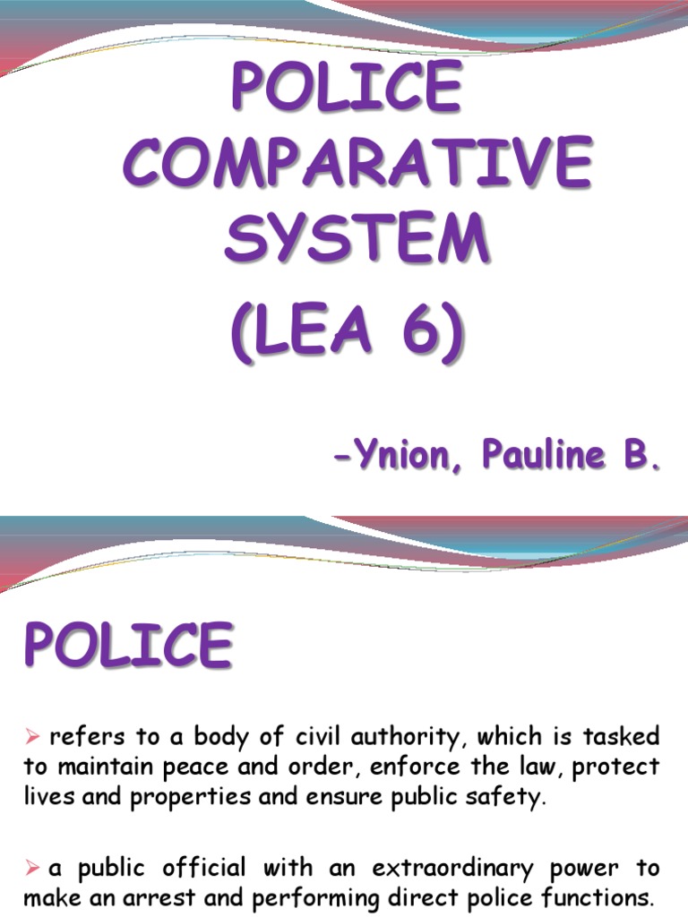Comparative Police Systems Overview | PDF | Royal Canadian Mounted ...