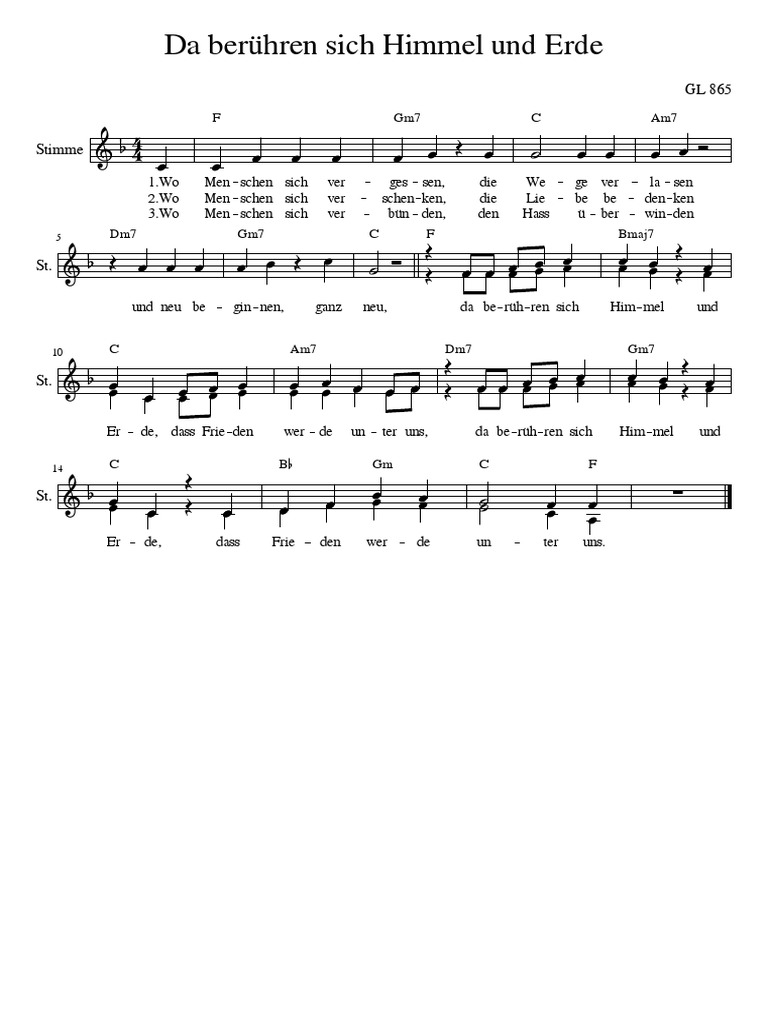 Da Berühren Sich Himmel Und Erde