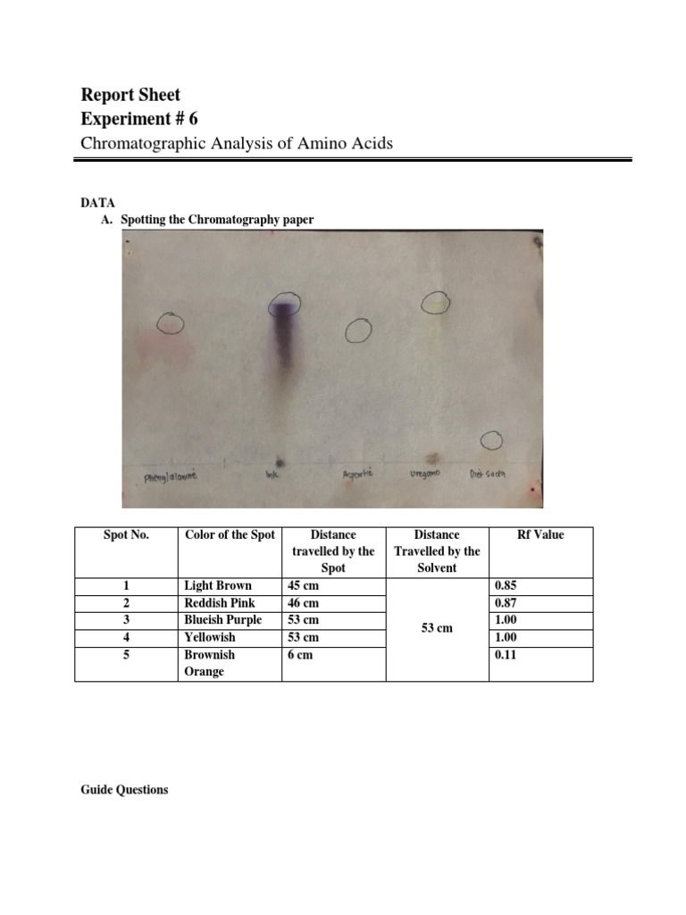 Chromatographic Analysis of Amino Acids PDF Chromatography Solvent