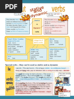 Stative: Special Verbs - They Can Be Used As Stative and As Dynamic