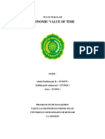 ECONOMIC VALUE OF TIME