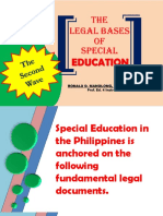 The Legal Bases of Special Education (2nd Wave)