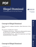 illegal dismissal - consequences for no due process