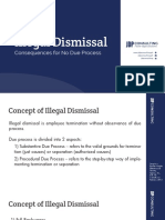 Illegal Dismissal - Consequences For No Due Process