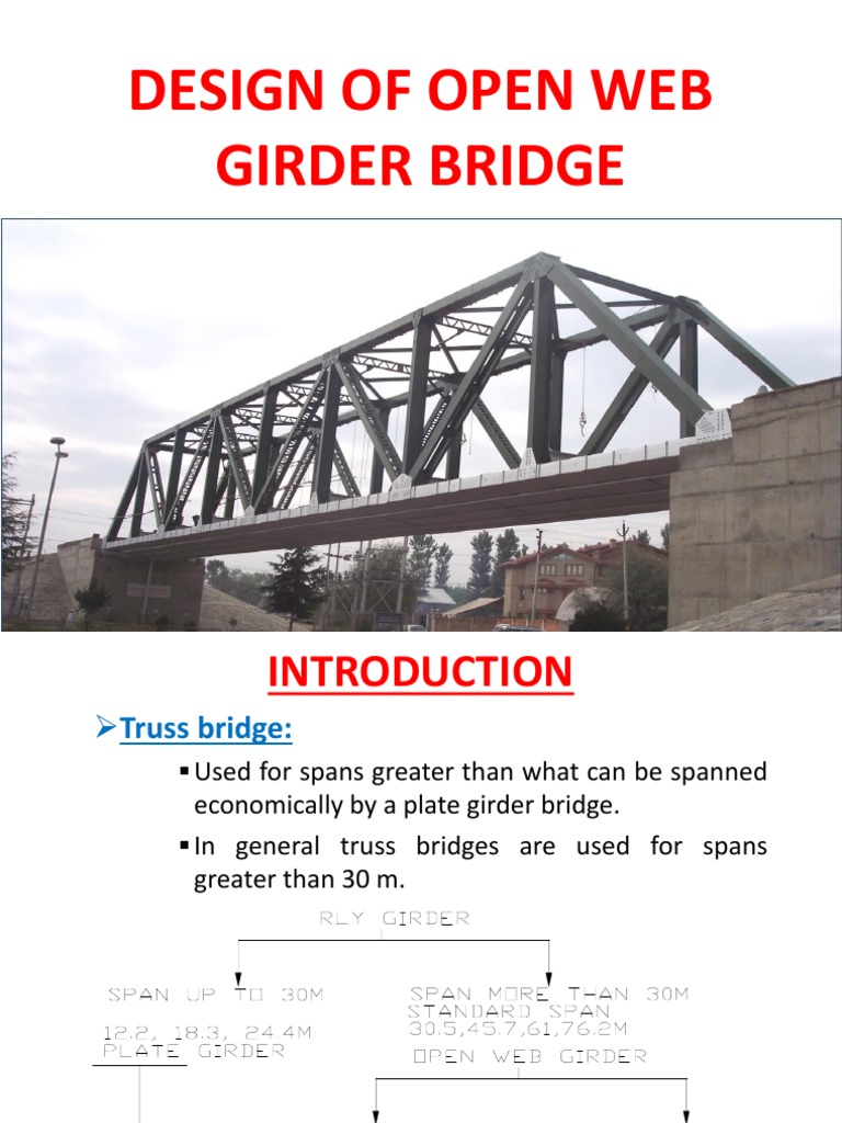 Design Of Open Web Girder Bridge Pdf Truss Bending