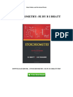 Download Stoichiometry 5e by B I Bhatt PDF