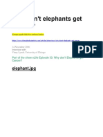 Why Dont Elephants Get Cancer