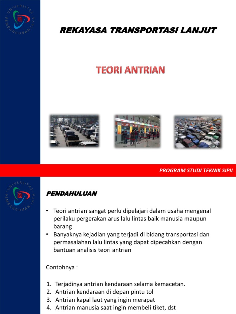 Slide Tsp413 Pertemuan 8 Teori Antrian Pdf