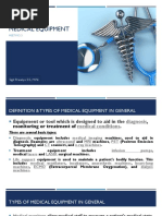 Medical Equipment: Meeting 3