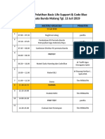 Daftar Acara in House Traning BLS & Code Blue