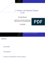 Isomorphism, Product and Quotient Spaces: Govind Sharma