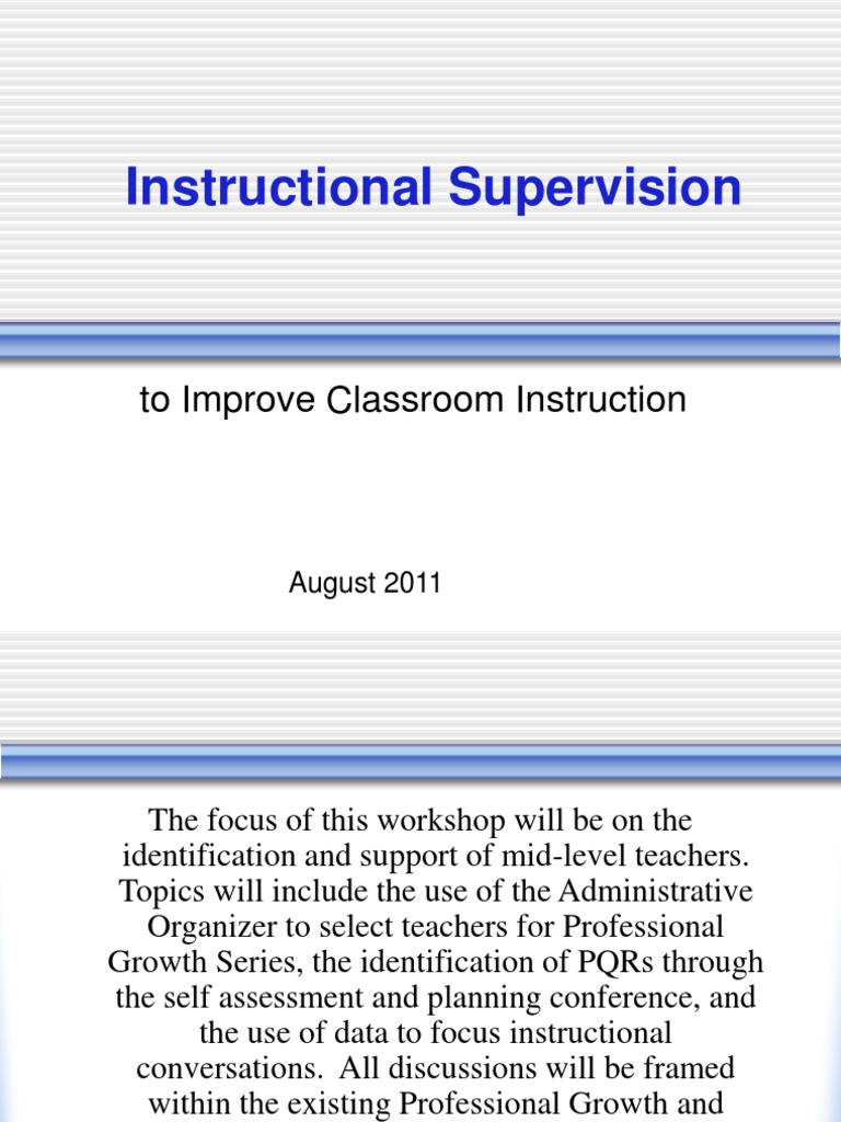 Instructional Super | PDF | Classroom | Teachers
