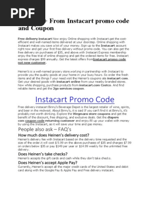 Save 20 From Instacart Promo Code And Coupon Coupon Retail