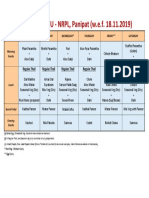 Canteen Menu