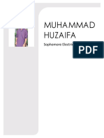 Muhammad Huzaifa: Sophomore Electrical Engineering