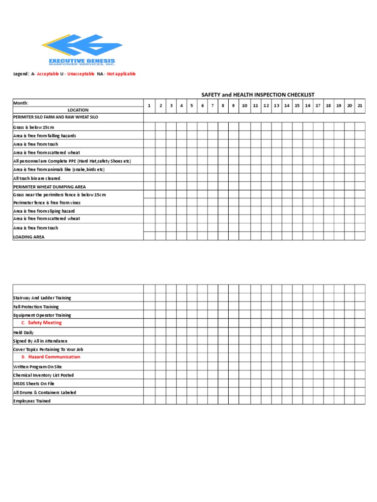Daily Inspection Checklist (Revised 02) | PDF | Crane (Machine ...