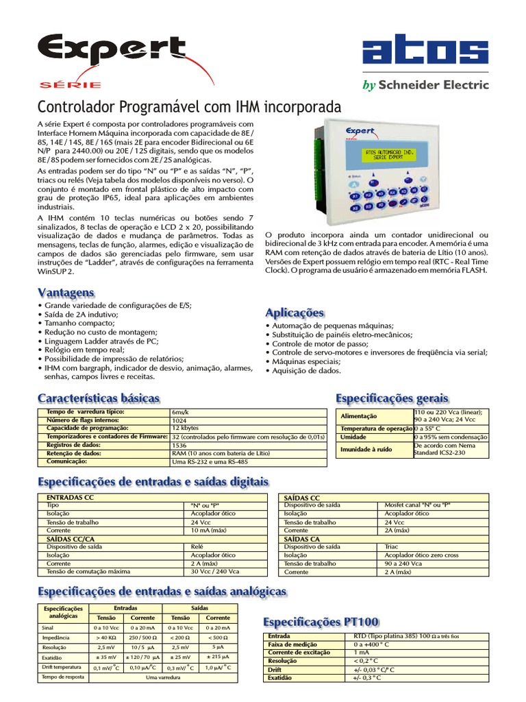 Catalogo3 - Expert ATOS PDF | PDF | Controlador lógico programável ...