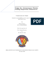 Controller Design For Autonomous Marine Vehicle Executing Inspection Manoeuvre