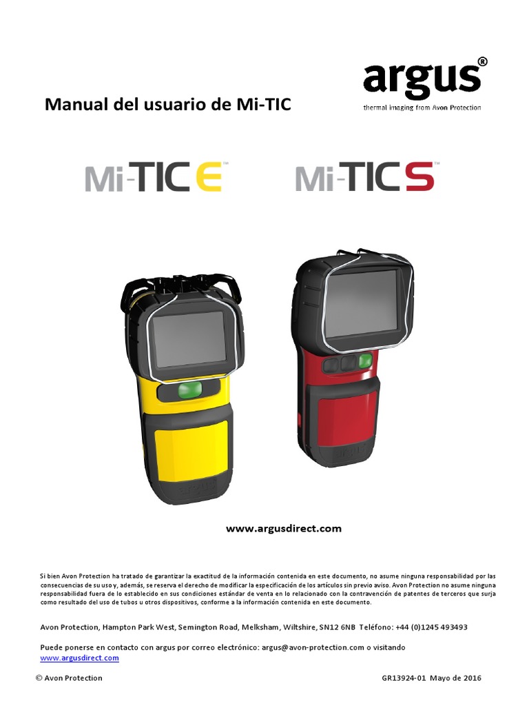 ARGUS Mi-TIC User Manual ES | PDF | Temperatura | Fahrenheit