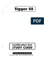 Rigger III Cerification Test Study Guide