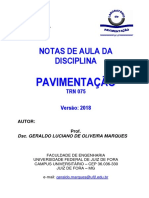 Notas de aula de pavimentação