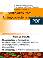 Antibiotics Part II. Antimycobacteria Agents.