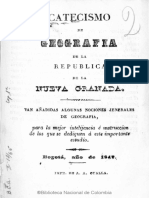 Catecismo de Geografía de La República de La Nueva Granada 1842