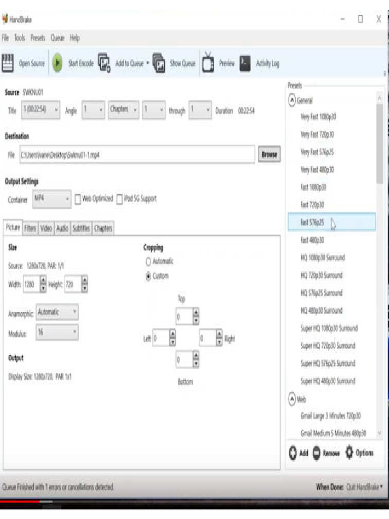 Handbrake Tutorial PDF