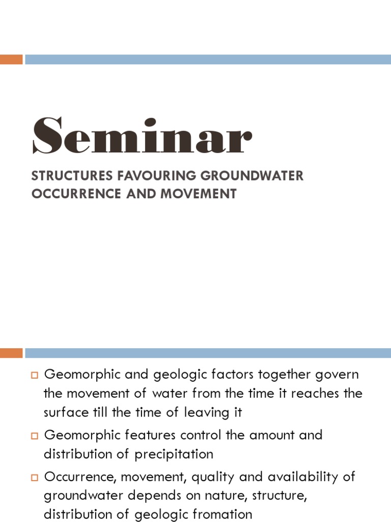 Geological Structures for Groundwater Movement | PDF | Aquifer | Rock ...