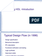 Verilog HDL - Introduction to Typical Design Flow and Basics