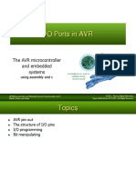 I/O Ports in AVR: The AVR Microcontroller and Embedded Systems
